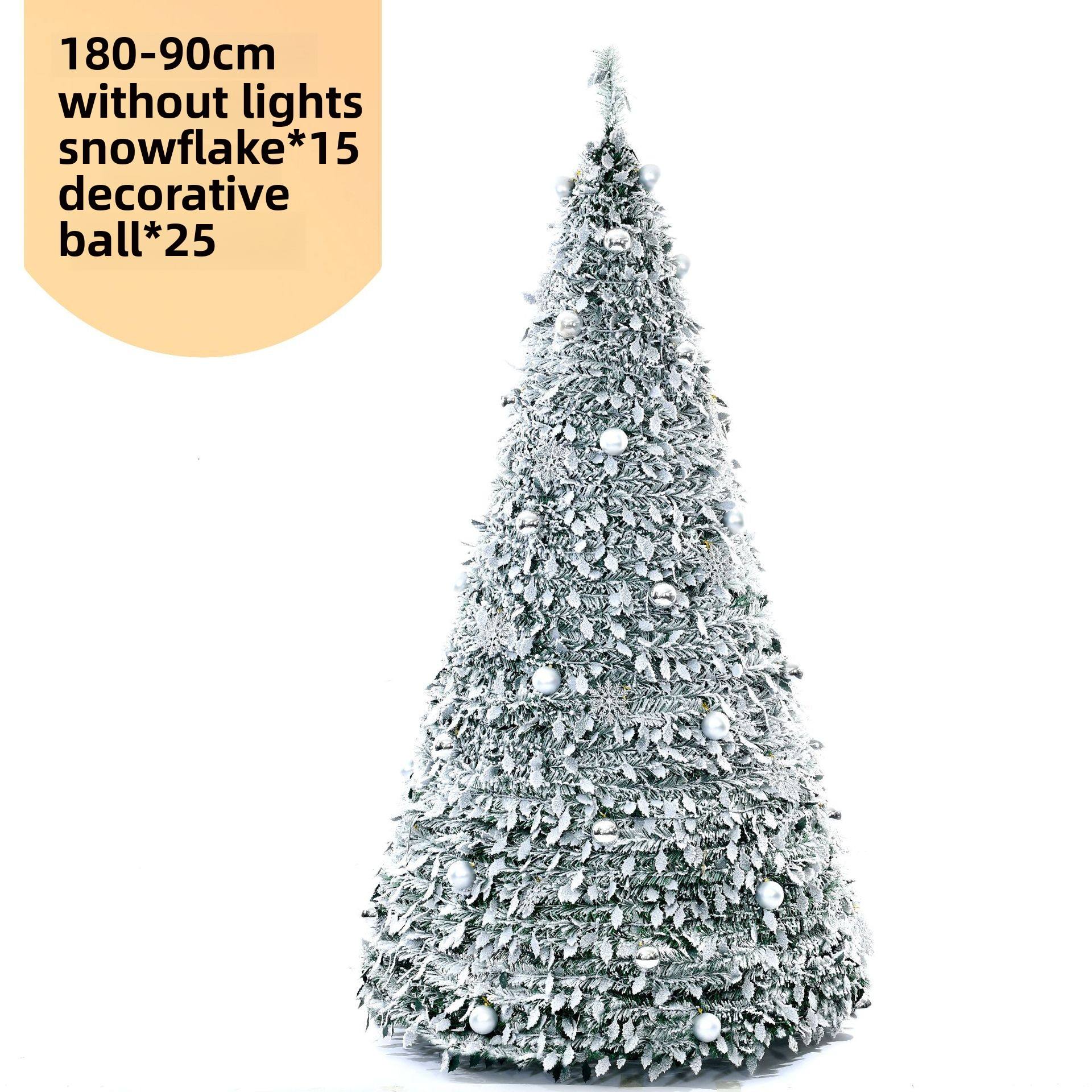 180cm/diámetro 90cm sin luces y decoraciones