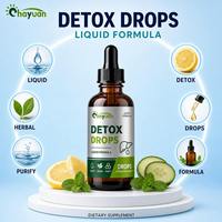Formule à base de plantes naturelles OEM – Gouttes liquides pour le nettoyage et la détoxification du côlon 60 ml – Compléments pour la santé du foie favorisant l'amélioration de la digestion