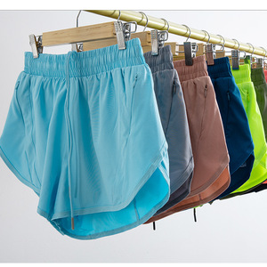 Pantalones Deportivos de Yoga Transpirables para Mujer, Marca <span class=keywords><strong>Lulu</strong></span>, Shorts Deportivos de Malla de Secado Rápido - Product Image 1
