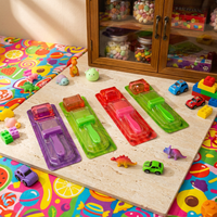 Bonbons durs fruités avec sauce piquante, friandise interactive croustillante et sucrée en boîte pour une explosion de saveurs à chaque bouchée