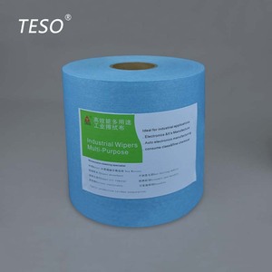 71001 dùng một lần màu xanh không dệt Jumbo CuộN Công Nghiệp Làm Sạch khăn lau - Product Image 1