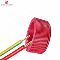 Cable de Cobre Rígido de un Solo Núcleo BV para Uso Doméstico 60227IEC01 450/750V, Cable de Tela BV H07V-U 1.5mm