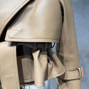 وصل حديثًا جاكيت عتيق ناعم وطبيعي الخصر جاكيت نحيف للمرأة سترات بنسيج التمساح - Product Image 5