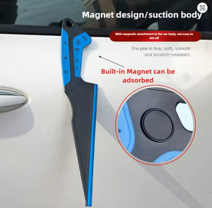 38cm intégré en caoutchouc essuie-glace aimant <span class=keywords><strong>raclette</strong></span> à eau élargi fenêtre teinte outil de nettoyage en caoutchouc grattoir pour pare-brise eau dissolvant - Product Image 5