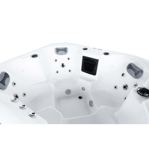 Jacuzzi Exterior Rectangular Independiente para 4 Personas, 24 Jets, <span class=keywords><strong>Cascada</strong></span> y Luces LED para Alquiler en Airbnb, Terraza y Jardín - Product Image 4