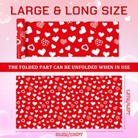 Nappe jetable imprimée sans fin, imperméable et résistante à l'huile, en plastique, pour la Saint-Valentin, anniversaire, fête, rouleau personnalisé fait main