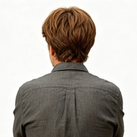 Perruque synthétique courte ajustable pour homme, coupe droite, en fibres haute température, avec raie au milieu, sans frange, 6 couleurs, pour usage quotidien senior, 1 pièce