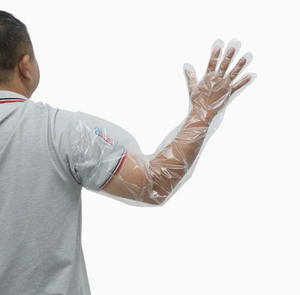 Guantes Desechables de Manga Larga de 90 cm para Uso en Clínicas Veterinarias, Mangas de PE a Prueba de Fugas para un Trabajo Estable de Diagnóstico de Ganado - Product Image 5