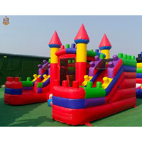 Parc d'attractions gonflable pour enfants Nova Fun, combo château gonflable, toboggans, brincolines gonflables