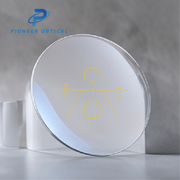 Lentilles de lunettes progressives multifocales Pioneer Optical 1.56, lentilles de lunettes UV420 Corridor 70/12+2 HMC Blue Cut en résine