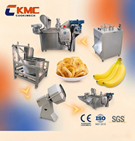Machine à fabriquer des chips de banane SUS304 500 kg/h, ligne de production semi-automatique de chips de plantains