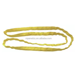 3 toneladas, 5 toneladas, 10 toneladas, correas de elevación de poliéster, eslinga de elevación plana con ojos, eslinga de correas - Product Image 5