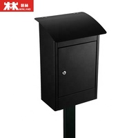 Boîtes aux lettres modernes en acier pour extérieur, avec serrure à clé en métal, pour appartement, livraison de colis, pour bureau