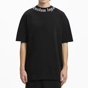 Camiseta Lisa de Algodón Grueso para Hombre, Fabricante Mayorista, Camiseta con Estampado Gráfico Personalizado, Camiseta Oversize con Estampado 3D Puff para Hombre - Product Image 5