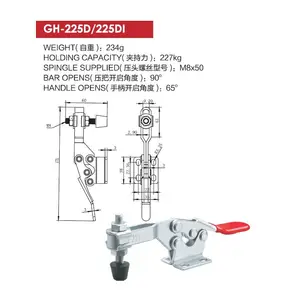 Clamps Clamp Horizontal Clamp Horizontal Quick Release Clamps Hold Down Safety Toggle Clamp GH-225D