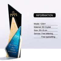 Promotionnel asie en gros 3d aigle statue prix Offre Spéciale dragon de cristal de plaque et fournitures de trophées