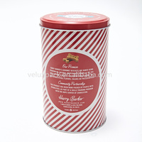 Cylindre nourriture pour animaux de compagnie métal fer blanc peut café grain stockage boîte en fer blanc chien nourriture étain étui emballage