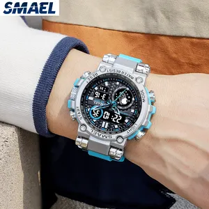 SMAEL 8093 Sports Watch For Man 50m Waterproof Digital Watch LED Shock Resistant Watches Men Wristwatches