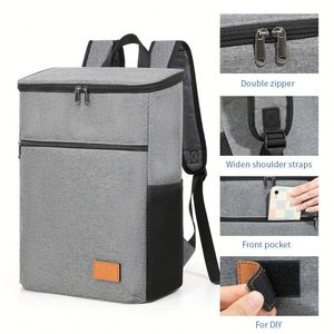 Sac à dos isotherme personnalisable en tissu pour adulte, extra large, imperméable, thermique, souple, pour pique-nique et repas en extérieur - Product Image 4