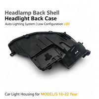 Coque arrière de phare, boîtier de phare arrière, système d'éclairage automobile, boîtier de phare LED à faible configuration pour MODEL/S Années 16-22