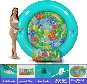 76 ''x 76'' cực lớn Suntan bồn tắm hồ bơi nổi người lớn đồ chơi nước cho Đảng Inflatable Vòng Float cho sân sau, hồ bơi - Product Image 5