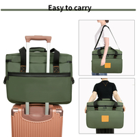 Bolsa de Viaje Profesional para Mascotas con Divisores Extraíbles, Estuche Impermeable de 3 Piezas para Equipo Canino para Camping ISO9001
