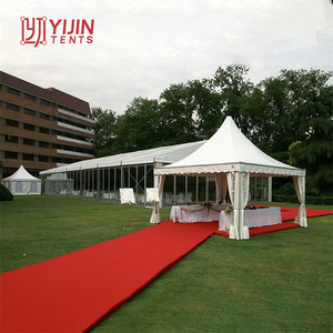 Carpa Pagoda Blanca de Aluminio y PVC Impermeable de 3x3m, 4x4m, 5x5m, 6x6m, 8x8m, para Fiestas, Eventos y Tiendas - Product Image 4