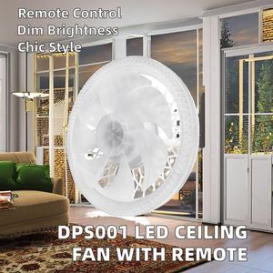 DPS001 Modern <b>Remote</b> <b>Control</b> LED Socket Fan 42 Inch Motor Dimmable <b>Light</b> for Bedroom Kitchen Living Room - Product Image 2