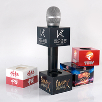 Housse de microphone de haute qualité, logo, drapeau pour boîte de support de microphone