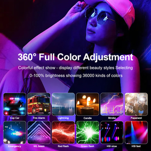 Kit d'éclairage professionnel magnétique K25 <span class=keywords><strong>RGB</strong></span> 25W pour streaming en direct, panneau USB Soft Box pour diffusion en ligne - Product Image 4