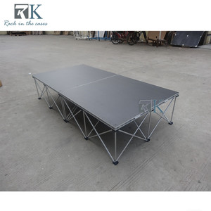 อุปกรณ์จัดแสดงนิทรรศการ แท่นเวทีติดตั้งรวดเร็วพร้อมผ้าคลุมสีดำ - Product Image 2