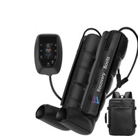 Système de massage des jambes par compression pneumatique 2025 pour la récupération sportive, bottes de massage à 6 chambres, 30-260 mmHg, contrôle de la minuterie
