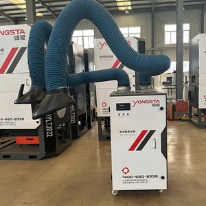 Purificateur de fumées de soudage portable à double bras pour équipement d'extraction de fumée à haut volume avec nettoyage par jet pulsé à deux stations - Product Image 6