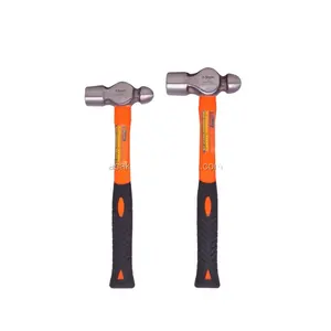 Ball peen formwork hammer with soft grip rubber handle