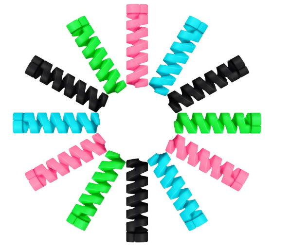 Charger Cable Protector Flexible Saver Spiral USB Mouse Wire Protector for Headphone Laptop Earphone Cell Phone Accessories