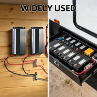 Bloc de distribution d'alimentation avec couvercle, mini-borne de busbar à 4 goujons de 5/16 po, max. 150 A, 48 V CC, 300 V CA pour applications automobiles, marines et automobiles.