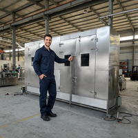 Laveuse de plateaux entièrement automatique en acier inoxydable avec pulvérisation haute pression pour cuisine commerciale et usine de transformation alimentaire