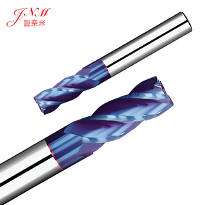 JNM HRC65 4-Flute Nano Blue Coated Solid <strong>Carbide</strong> Corner Radius <strong>End</strong> <strong>Mill</strong> R0.3 for CNC Milling Machining / Steel - Product Image 4