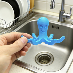 Égouttoir à tasses créatif en forme de pieuvre imprimé en 3D, couleur personnalisée, pour cuisine, avec plateau de drainage pour gobelets et figurines d'anime - Product Image 1