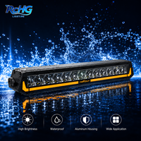 Nouvelle barre lumineuse LED RCHG 85W Amber DRL à une seule rangée, lumière de conduite auxiliaire pour SUV, camion, aventure, utilisation hors route