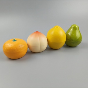 Venta caliente lindo 30ML1oz fruta <span class=keywords><strong>en</strong></span> forma de bote crema tarro vacío mano cara crema botella Limón Pera melocotón naranja botella - Product Image 2