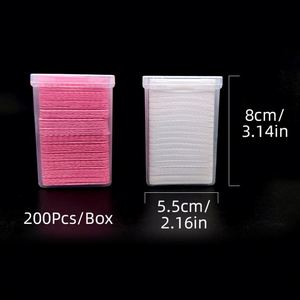 Kain Lap Pembersih Botol Putih Bersih, Kertas Non Woven Bebas Serat, Perekat Lem Bulu Mata, Pembersih Nozzle Ekstensi Bulu Mata, Kapas - Product Image 5