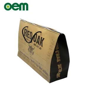 Manufacture beautiful waterproof competitive price eco friendly small printed craft kraft paper zipper bag