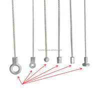 Câble en acier inoxydable noir 7*7 de 1,2 mm avec une boule ronde en zinc sertie
