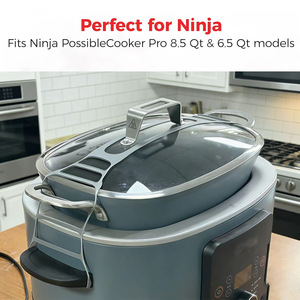 Couvercle en silicone avec sangle de transport et loquet pour autocuiseur <span class=keywords><strong>Ninja</strong></span> Crockpot - Product Image 5
