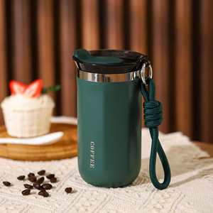 2025 New Stainless Steel Rope Insulated <b>Coffee</b> Mug with Lid Business Office Water Cup Car <b>Bottle</b> for Cold Beverages - Product Image 6