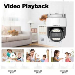 Xcreation Indoor & Outdoor <b>Security</b> <b>Camera</b> with Full Color Night Vision Two-Way Audio SD Card & PTZ <b>WIFI</b> IP65 Wide Angle <b>Camera</b> - Product Image 4