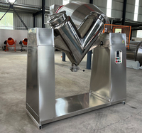 Équipement de mélange en acier inoxydable 314 316, machine de 100L 50L, mélangeur rotatif sous vide en forme de V pour poudre sèche et granulés