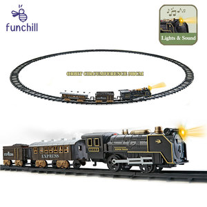 Lắp Ráp 308Cm Vận Chuyển Âm Thanh Đèn Mô Phỏng Mô Hình Đường Sắt Theo Dõi Đồ Chơi Cổ Điển Khe Cắm Train <span class=keywords><strong>Set</strong></span> Cho Trẻ Em - Product Image 5