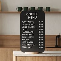 Support de menu de table magnétique personnalisé, support de signalisation en métal pour table